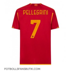 AS Roma Lorenzo Pellegrini #7 Replika Hemmatröja 2023-24 Kortärmad